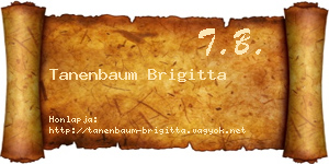 Tanenbaum Brigitta névjegykártya